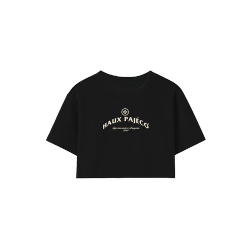 Camiseta Cropped preta HAUX PAJÉCO
